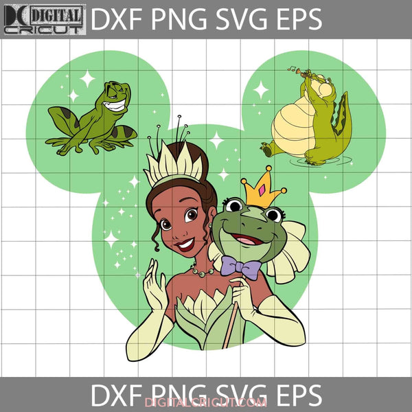 Tiana Svg Princess And The Frog Mickey Ears Cartoon Cricut File Clipart Png Eps Dxf