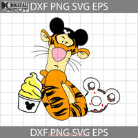 Tigger Svg With Balloon Cartoon Cricut File Clipart Png Eps Dxf