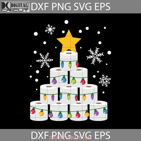 Toliet Paper Christmas Tree Svg Gift Svg Cricut File Clipart Png Eps Dxf