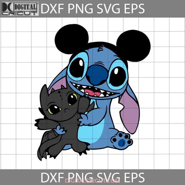 Toothless Doll Svg Stitch And Dragon Cartoon Cricut File Clipart Png Eps Dxf