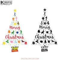 Toy Story Christmas Tree Disney Movie Logo Xmas Holiday Vector, Clipart, Christmas Svg, Cricut File, Christmas Tree Svg