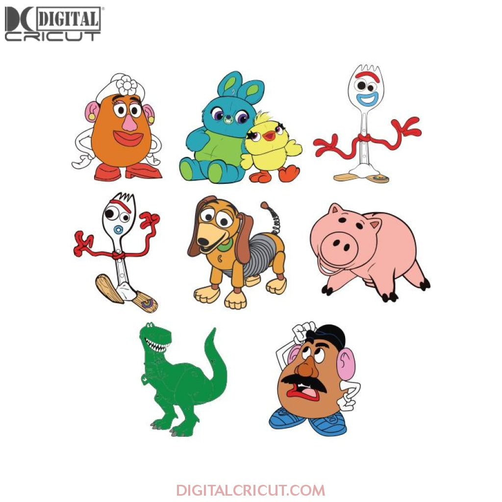 Toy Story Svg, Bundle, Toy story Svg, Forky Svg, Woody, Bo peep dooll svg Clipart, Cricut file Svg, Cartoon Svg