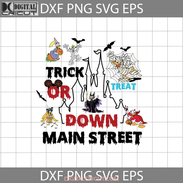 Trick Or Treat Down Main Street Svg Halloween Cricut File Clipart Png Eps Dxf