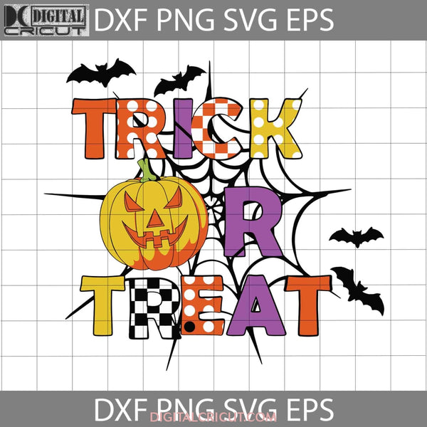 Trick Or Treat Pumpkin Face Svg Halloween Cricut File Clipart Png Eps Dxf