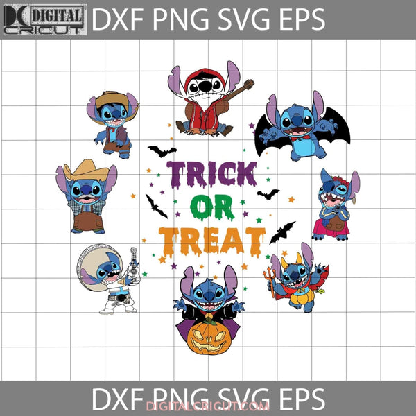 Trick Or Treat Svg Stitch Inspired Coco Halloween Cricut File Clipart Png Eps Dxf