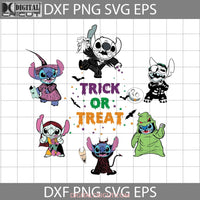 Trick Or Treat Svg Stitch Inspired Jack Skellington Lock Shock Barrel Sally Oogie Boogie The