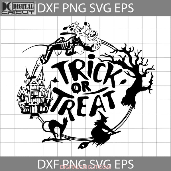 Trick Or Treat Svg Skeleton Halloween Cricut File Clipart Png Eps Dxf