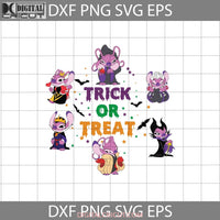 Trick Or Treat Svg Stitch Inspired Maleficent Halloween Cricut File Clipart Png Eps Dxf