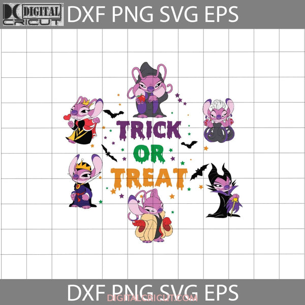 Trick Or Treat Svg Stitch Inspired Maleficent Halloween Cricut File Clipart Png Eps Dxf