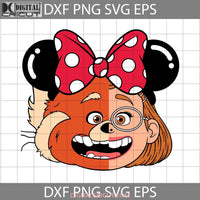 Turning Red Face Panda Cat Svg Meilin Cartoon Cricut File Clipart Png Eps Dxf