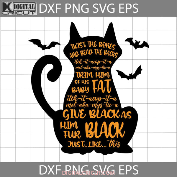 Twist The Bones And Bend Back Svg Halloween Svg Cricut File Clipart Png Eps Dxf