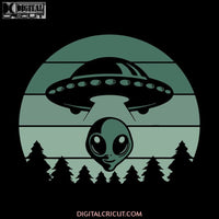 UFO Alien Retro Vintage UFO Alien, UFO Alien svg, UFO Alien png