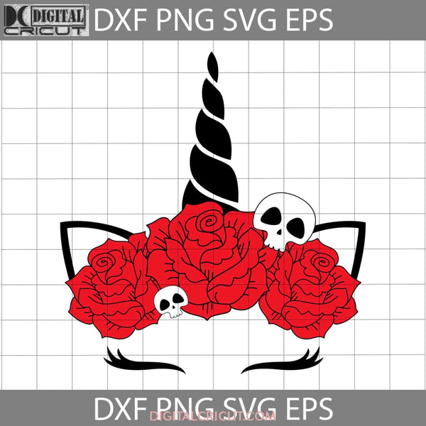 Unicorn Halloween Skull Svg Cricut File Clipart Png Eps Dxf