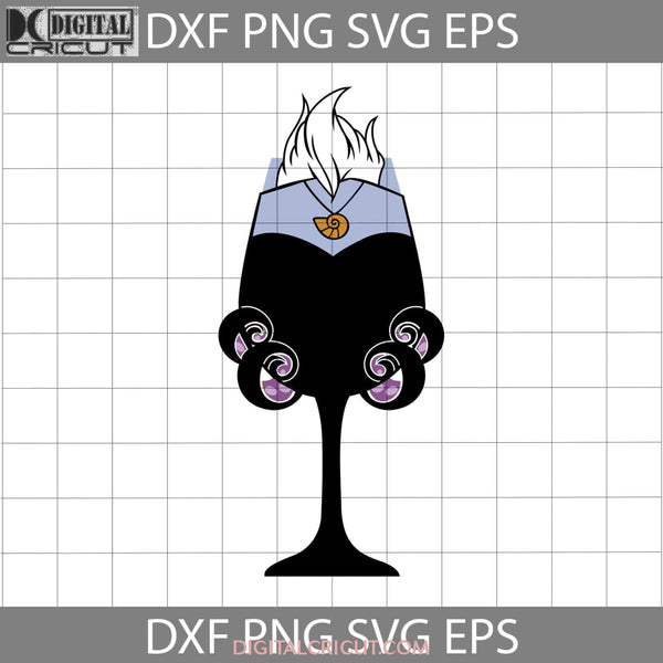 Ursula Svg Little Mermaid Drinking Cartoon Cricut File Clipart Png Eps Dxf