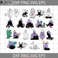 Ursula Svg Villain Sea Queen Png Little Mermaid Bundle Disney Cricut File Clipart Svg Png Eps Dxf