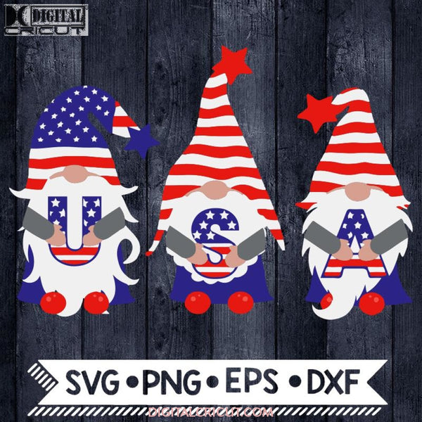 USA 4th of July Gnomes, Svg, 4th of july, Cricut File, Independence, Svg