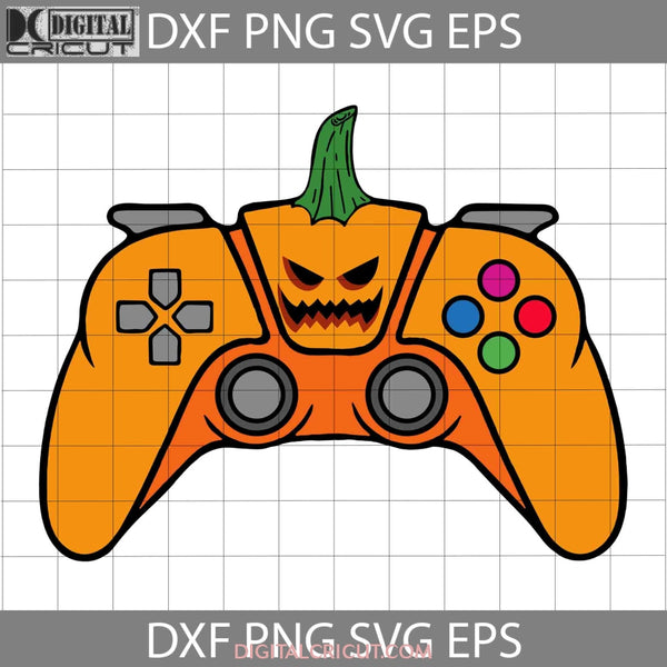 Video Game Controller Svg Halloween Gamer Pumpkin Funny Svg Cricut File Clipart Png Eps Dxf