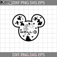 Wall-E Mickey Head Svg Cartoon Cricut File Clipart Png Eps Dxf