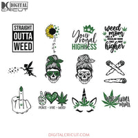 Weed svg bundle, weed sunflower svg, weed unicorn svg,