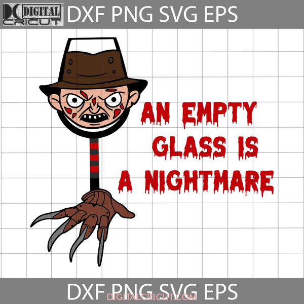 Wine Glass Nightmare On Elm Street Svg Festival Halloween Cricut File Clipart Png Eps Dxf