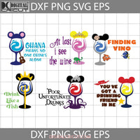 Wine Svg Toy Story Finding Nemo Stitch Rapunzel Ursula Bundle Drinking Svg Cricut File Clipart Png