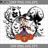 Anna Witch Mickey Head Svg Halloween Cricut File Clipart Png Eps Dxf