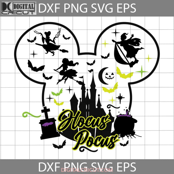 Hocus Pocus Svg Mickey Head Svg Sanderson Sisters Halloween Cricut File Clipart Png Eps Dxf