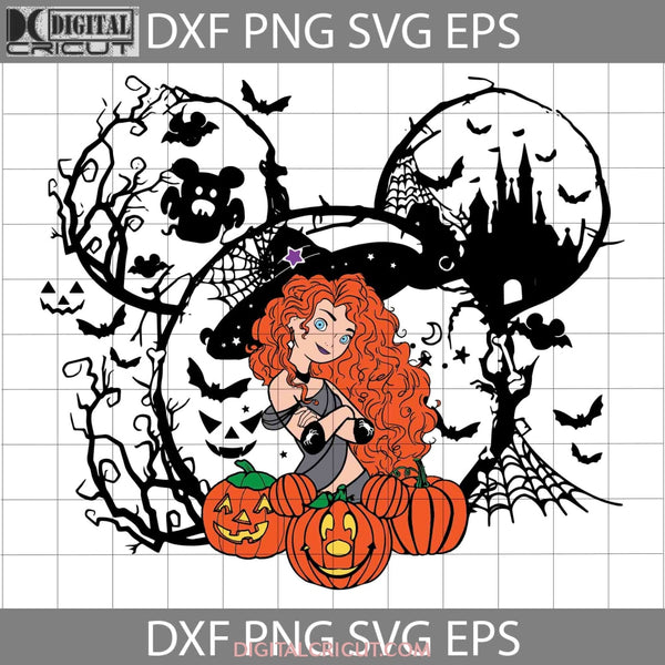 Merida Witch Svg Halloween Cricut File Clipart Png Eps Dxf