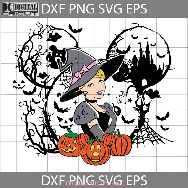 Cinderella Witch Mickey Head Svg Halloween Cricut File Clipart Png Eps Dxf