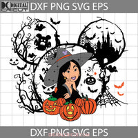 Mulan Witch Mickey Head Svg Halloween Cricut File Clipart Png Eps Dxf