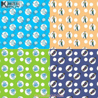 World Seamless Pattern Digital Papers Scrapbook Paper Background Wallpaper 12*12Inches -300Dpi