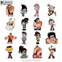 Wreck It Ralph Svg, Ralph Svg, Vanellope Svg, Fix It Felix Svg, Disney Svg, Disney Character Svg, Cricut File, Clipart, Svg, Png, Eps, Dxf