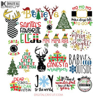 Xmas Pack Svg, Christmas Svg, Cricut File, Silhouette Cameo, Quotes Svg, Merry Christmas Svg, Elf Svg 2