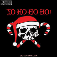 Yo Ho Ho Ho Santa Skull Candy Christmas Svg, Ugly Christmas Svg, Christmas Svg, Merry Christmas, Cricut, Clipart, Svg, Png, Eps, Dxf