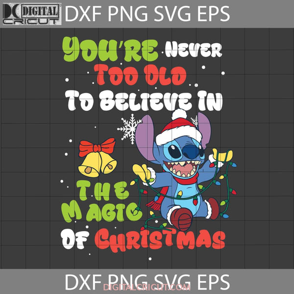 Youre Never Too Old To Believe In The Magic Of Christmas Svg Cricut File Clipart Png Eps Dxf