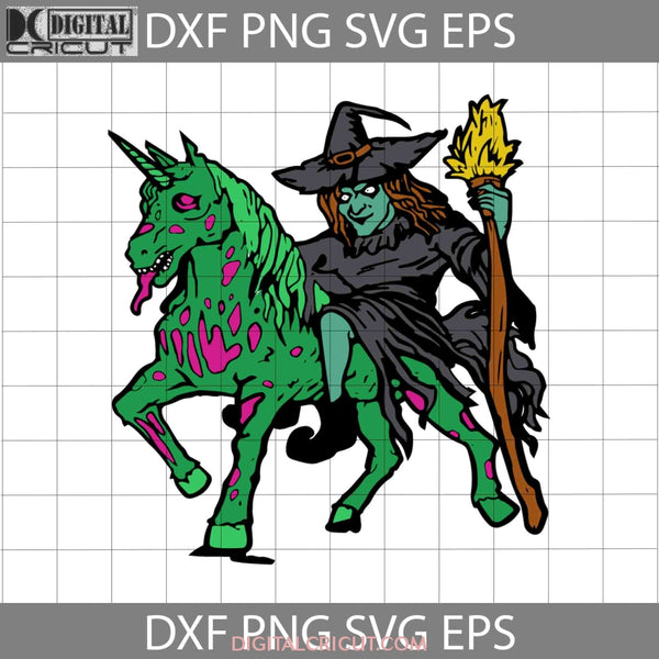 Zombiecorn Witch Svg Zombie Unicorn Scary Svg Halloween Gift Funny Cuties Horror Cricut File Clipart
